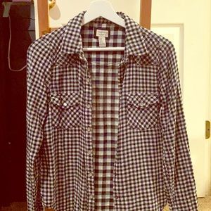 flannel button down